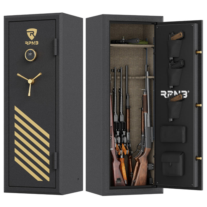 RPNB RPFS14-B 14 Gun Large Fireproof Biometric Digital Rifle Safe