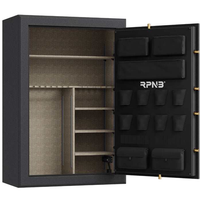RPNB RRPFS45-B 45 Gun Large Fireproof Biometric Long Gun Safe