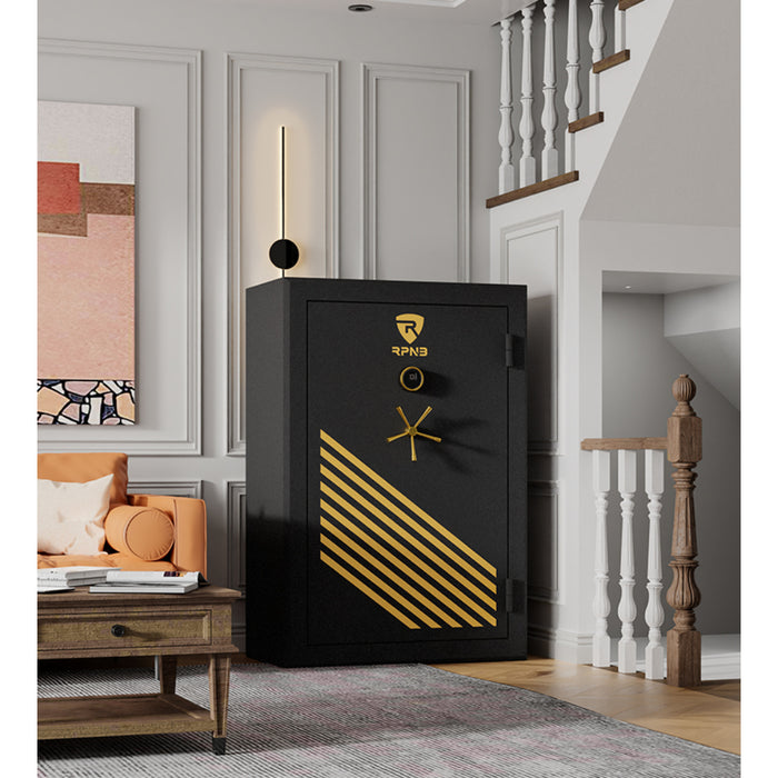 RPNB RRPFS45-B 45 Gun Large Fireproof Biometric Long Gun Safe